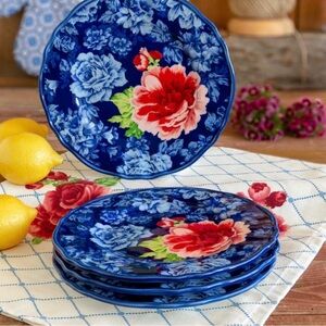 The Pioneer Woman Heritage Floral Salad Plates set of 4